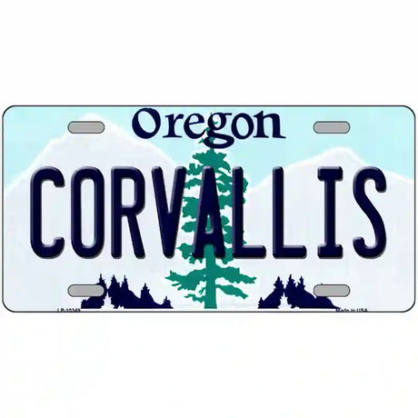 Corvallis Oregon Metal Novelty License Plate 24" x 12" (LLP)