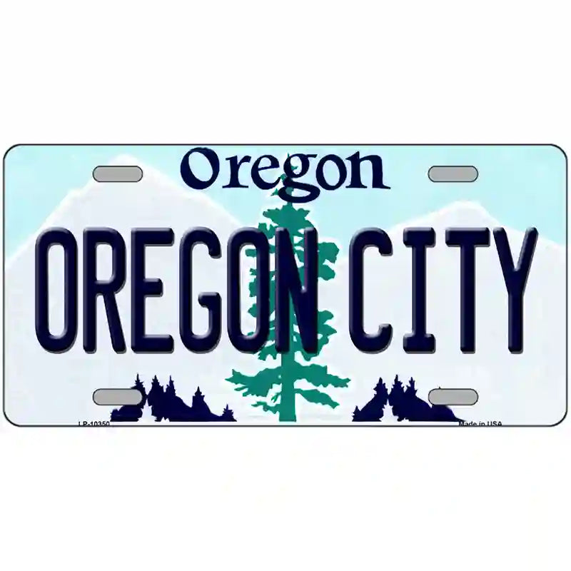 Oregon City Oregon Metal Novelty License Plate 24" x 12" (LLP)