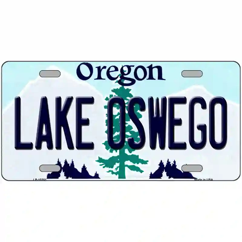 Lake Oswego Oregon Metal Novelty License Plate 24" x 12" (LLP)