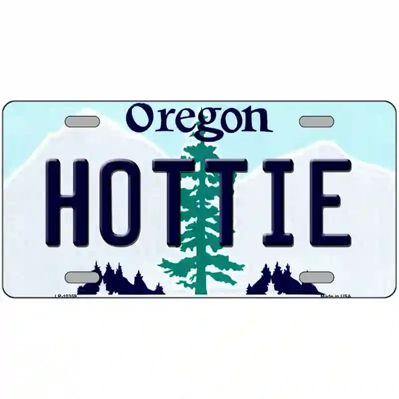 Hottie Oregon Metal Novelty License Plate 24" x 12" (LLP)