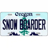 Snow Boarder Oregon Metal Novelty License Plate 24" x 12" (LLP)