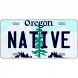 Native Oregon Metal Novelty License Plate 24" x 12" (LLP)