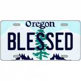 Blessed Oregon Metal Novelty License Plate 24" x 12" (LLP)