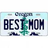 Best Mom Oregon Metal Novelty License Plate 24" x 12" (LLP)