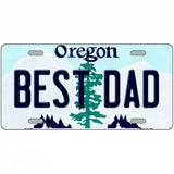 Best Dad Oregon Metal Novelty License Plate 24" x 12" (LLP)