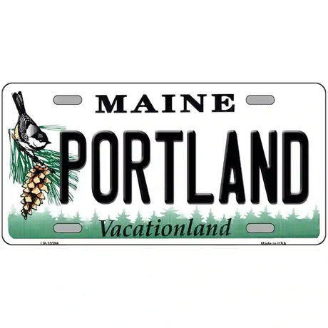 Portland Maine Metal Novelty License Plate 24" x 12" (LLP)