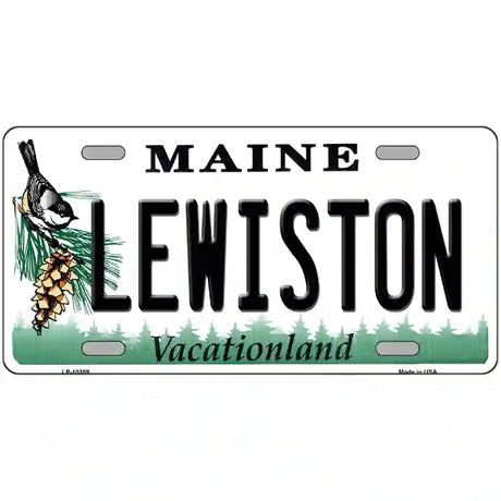 Lewiston Maine Metal Novelty License Plate 24" x 12" (LLP)