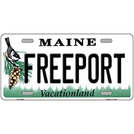 Freeport Maine Metal Novelty License Plate 24" x 12" (LLP)