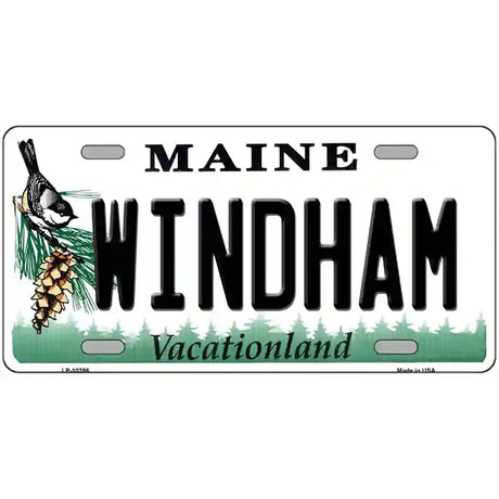 Windham Maine Metal Novelty License Plate 24" x 12" (LLP)