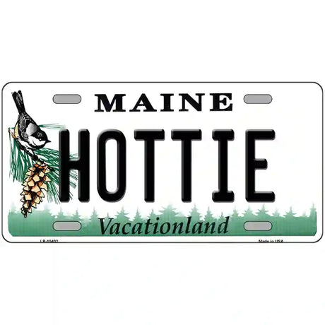 Hottie Maine Metal Novelty License Plate 24" x 12" (LLP)