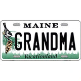 Grandma Maine Metal Novelty License Plate 24" x 12" (LLP)