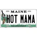 Hot Mama Maine Metal Novelty License Plate 24" x 12" (LLP)