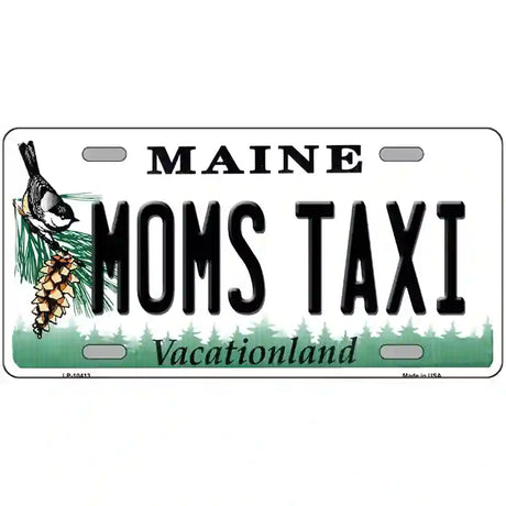 Moms Taxi Maine Metal Novelty License Plate 24" x 12" (LLP)