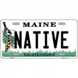 Native Maine Metal Novelty License Plate 24" x 12" (LLP)