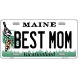 Best Mom Maine Metal Novelty License Plate 24" x 12" (LLP)