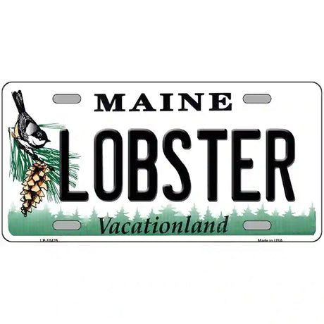 Lobster Maine Metal Novelty License Plate 24" x 12" (LLP)