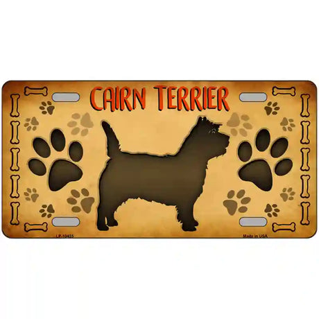 Cairn Terrier Novelty Metal License Plate 24" x 12" (LLP)