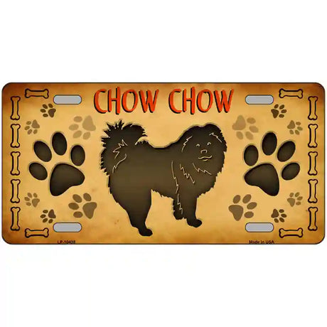 Chow Chow Novelty Metal License Plate 24" x 12" (LLP)