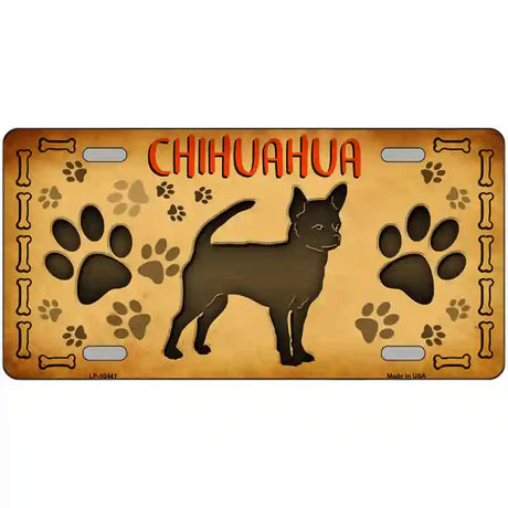 Chihuahua Novelty Metal License Plate 24" x 12" (LLP)