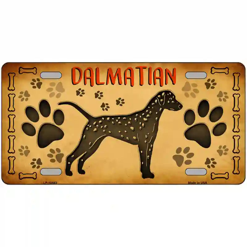 Dalmatian Novelty Metal License Plate 24" x 12" (LLP)