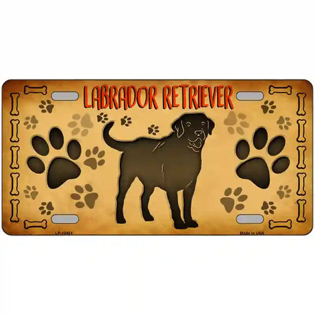 Labrador Retriever Novelty Metal License Plate 24" x 12" (LLP)