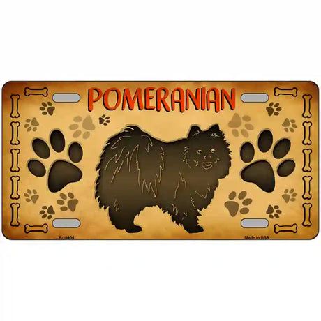 Pomeranian Novelty Metal License Plate 24" x 12" (LLP)