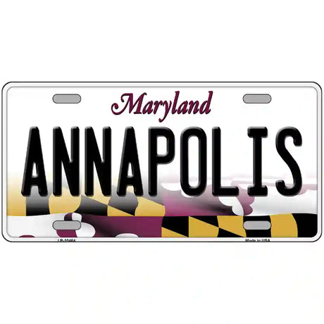 Annapolis Maryland Metal Novelty License Plate 24" x 12" (LLP)