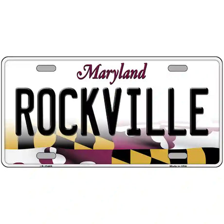 Rockville Maryland Metal Novelty License Plate 24" x 12" (LLP)