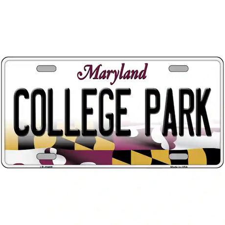 College Park Maryland Metal Novelty License Plate 24" x 12" (LLP)