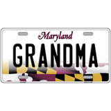 Grandma Maryland Metal Novelty License Plate 24" x 12" (LLP)