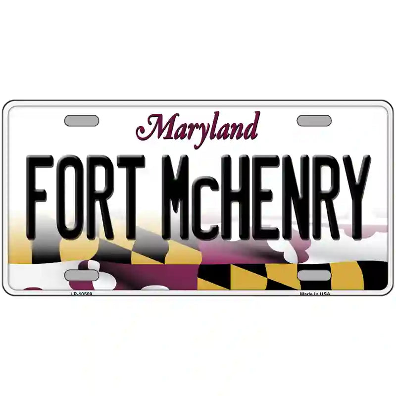 Fort McHenry Maryland Metal Novelty License Plate 24" x 12" (LLP)