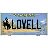 Lovell Wyoming Metal Novelty License Plate 24" x 12" (LLP)