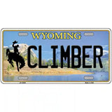 Climber Wyoming Metal Novelty License Plate 24" x 12" (LLP)