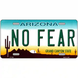 No Fear Arizona Novelty Metal License Plate 24" x 12" (LLP)