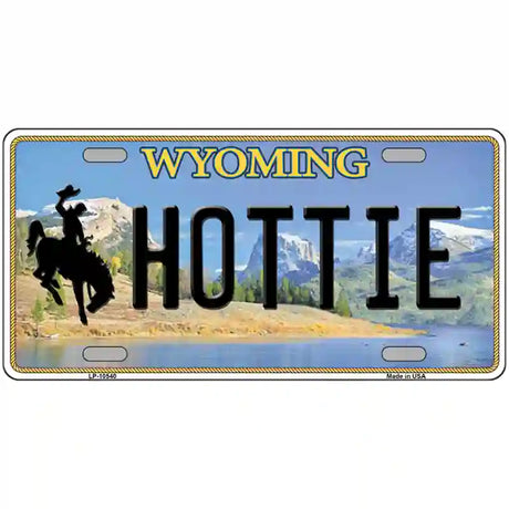 Hottie Wyoming Metal Novelty License Plate 24" x 12" (LLP)