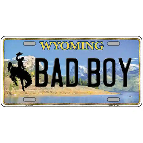 Bad Boy Wyoming Metal Novelty License Plate 24" x 12" (LLP)