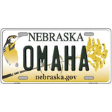 Omaha Nebraska Metal Novelty License Plate 24" x 12" (LLP)