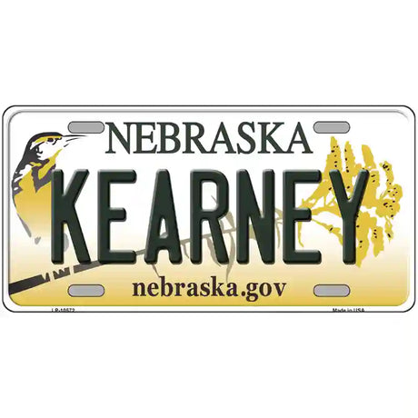 Kearney Nebraska Metal Novelty License Plate 24" x 12" (LLP)