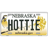 Hottie Nebraska Metal Novelty License Plate 24" x 12" (LLP)