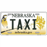 Taxi Nebraska Metal Novelty License Plate 24" x 12" (LLP)