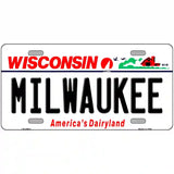 Milwaukee Wisconsin Metal Novelty License Plate 24" x 12" (LLP)