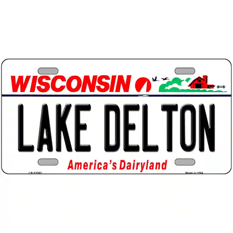 Lake Dalton Wisconsin Metal Novelty License Plate 24" x 12" (LLP)