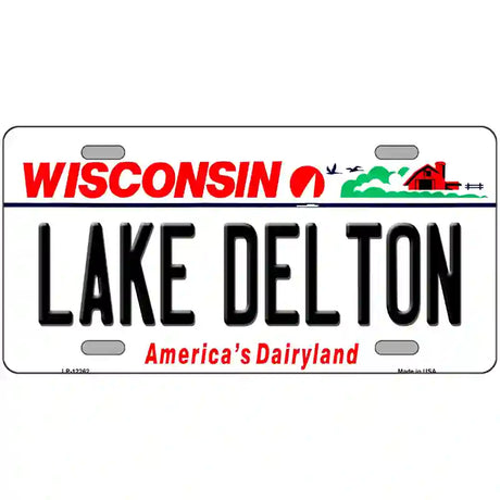 Lake Dalton Wisconsin Metal Novelty License Plate 24" x 12" (LLP)