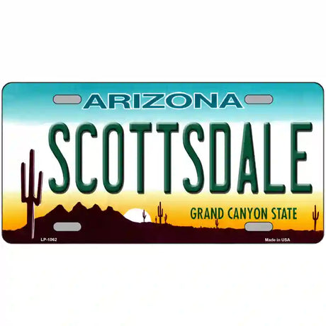 Scottsdale Arizona Novelty Metal License Plate 24" x 12" (LLP)