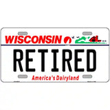 Retired Wisconsin Metal Novelty License Plate 24" x 12" (LLP)