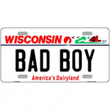 Bad Boy Wisconsin Metal Novelty License Plate 24" x 12" (LLP)