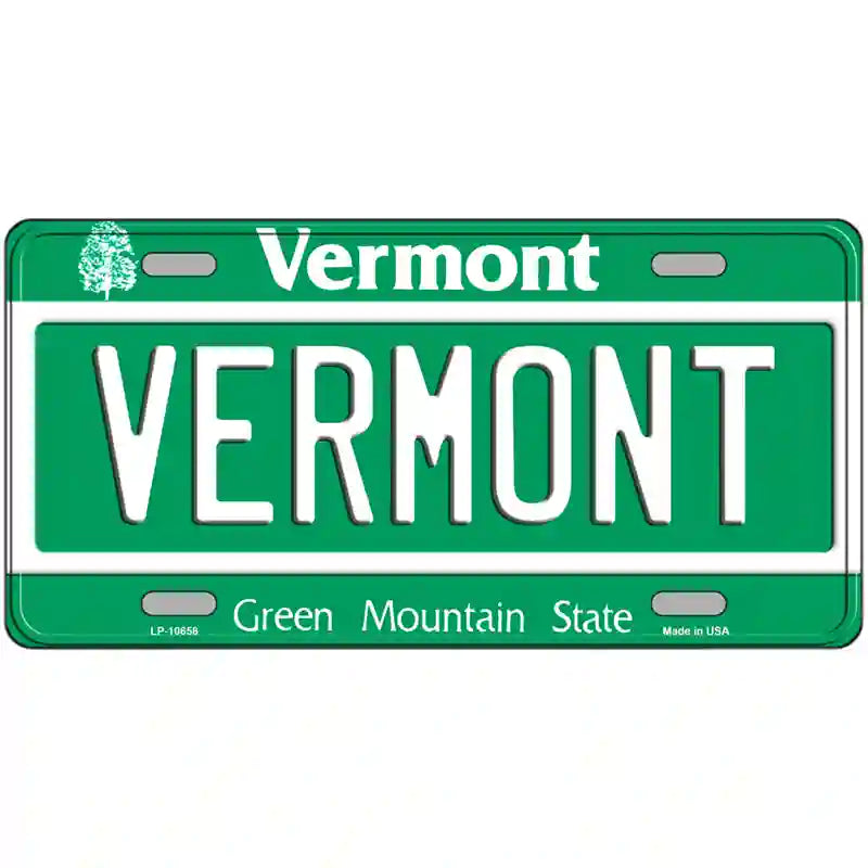 Vermont Metal Novelty License Plate 24" x 12" (LLP)