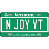 N Joy VT Vermont Metal Novelty License Plate 24" x 12" (LLP)