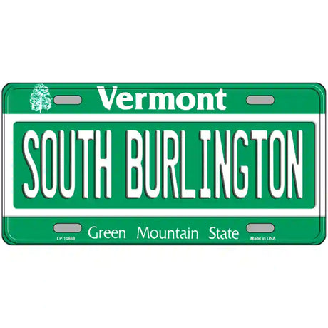 South Burlington Vermont Metal Novelty License Plate 24" x 12" (LLP)