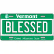 Blessed Vermont Metal Novelty License Plate 24" x 12" (LLP)